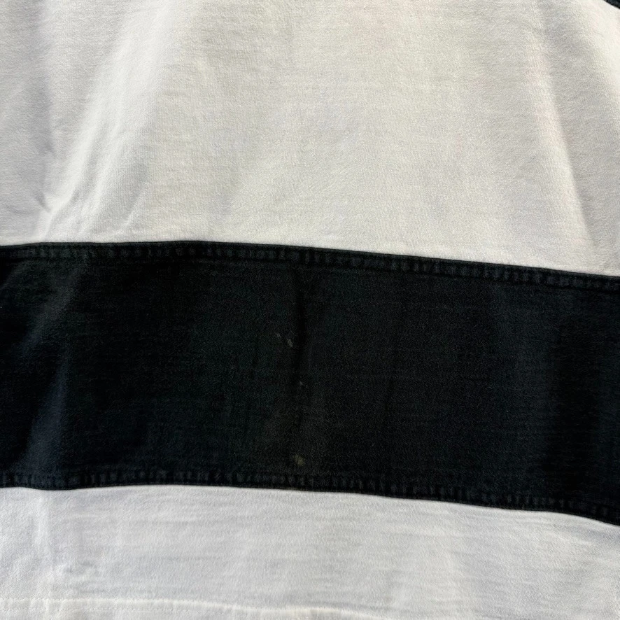 Camisa de Rugby Guinness De Colección Para Hombre XL Negra Blanca Bloque de Color Bordado Cerveza Foto 2 de 4