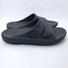 Oofos Ooahh Men's Size 11 Women's 13 Recovery Slip On Slide Sandals Black