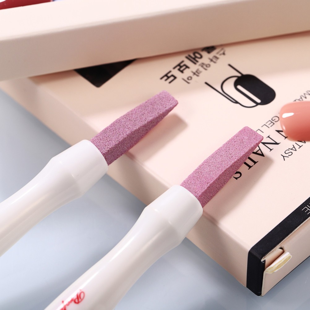 2 Pcs Dead Skin Remover Nail Polished Pen Manicure Buffing Tool Nail File