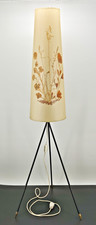 Nr.D15 Dreibeinige Stehlampe Lampe Design 1950 Mid Century getrocknete Blumen