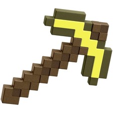 Mattel Minecraft Basic Roleplay Gold Pickaxe NEW IN STOCK