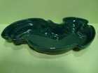 MCM Vintage Abstract Hunter Green Claire Lerner California Pottery Trinket Dish — photo 3