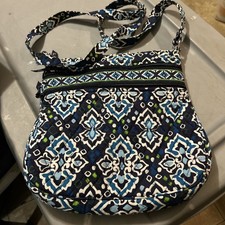 VERA BRADLEY - Triple Zip Hipster Crossbody bag  INK BLUE, retired  