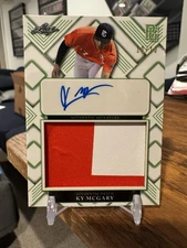 KY MCGARY 2023 LEAF PERFECT GAME 1st PROSPECT PATCH RC AUTO #/10 ASU SUN DEVILS