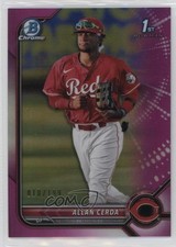 2022 Bowman Chrome Prospects Fuchsia Refractor 10/199 Allan Cerda #BCP-142 1g1k