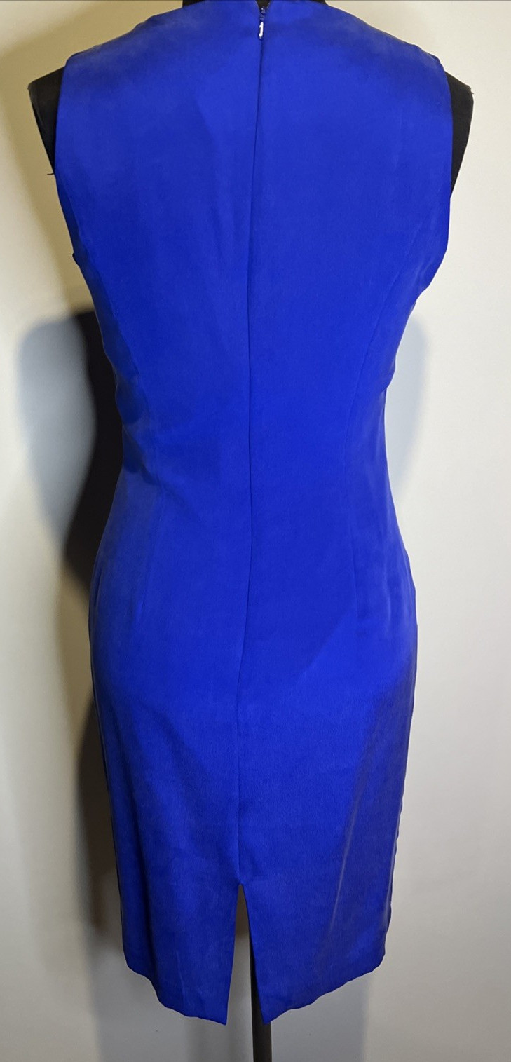 Patrick Colllection Silk Shell Royal Blue Dress A… - image 9