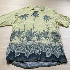 Pierre Cardin Vintage Hawaiian Shirt Rayon L Aloha Tropical Beach 90s Men  s