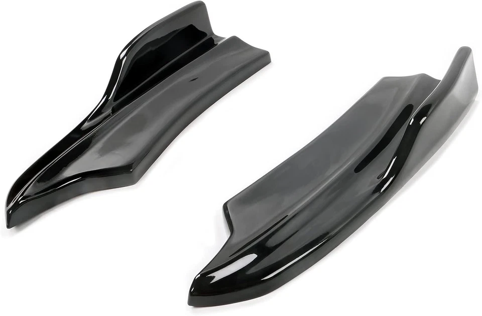 Delantales traseros negros brillantes para Dodge Charger V2 2015-2023 estilo parachoques labio Foto 4 de 4