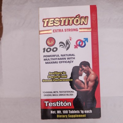 Testiton 100 Tabletas Multivitaminico 100% Natural Fisico y Sexual