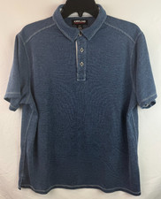 Kirkland Signature Blue Short Sleeve Polo Shirt Men's Size Medium