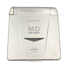 Sony Walkman MZ-E33 MiniDisc Player Silver Digital Mega Bass Tested  Working 