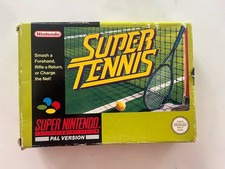 Super Tennis Nintendo SNES UK PAL complete In Box With Manual