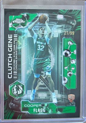 2026 Topps Chrome Update Basketball Cooper Flagg Clutch Gene Color Match /99