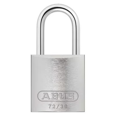 Abus 72/30 Ka Tt36 Lockout Padlock, Keyed Alike, Aluminum, Silver, 1 In Shackle