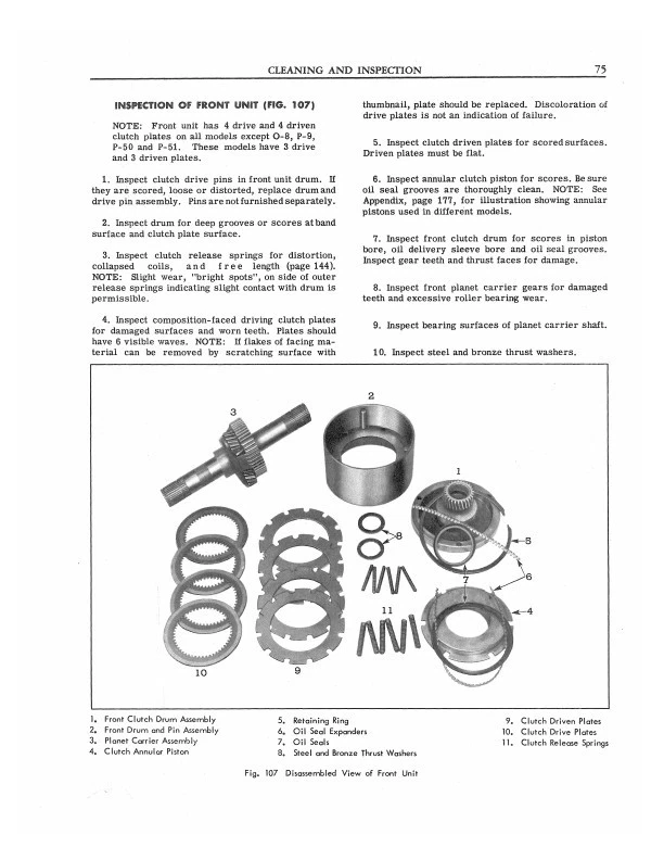 Pontiac Hydramatic Trasmissione Negozio Manuale 1954 1953 1952 1951 1950 1949 - Immagine 4 di 4