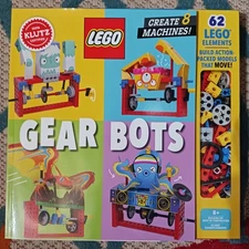 LEGO Klutz Gear Bots Kit-STEM Building Set 62 LEGO Pieces NEW, Opened Box
