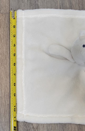 Starting Out White Bear Rattle Lovey Baby Security Blanket 11" X 11" - Picture 3 of 9