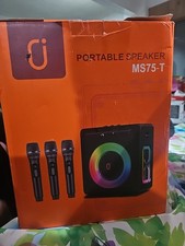 JYX MS75 Portable Speaker Outdoor Karaoke Including Microphones