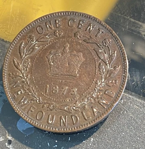 1873 Newfoundland Large Cent — photo from another recent sale