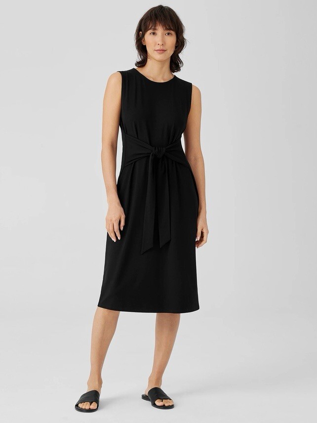 Stretch Jersey Knit Tie-Front Dress | eBay Stretch Jersey Knit Tie-Front Dress | eBay