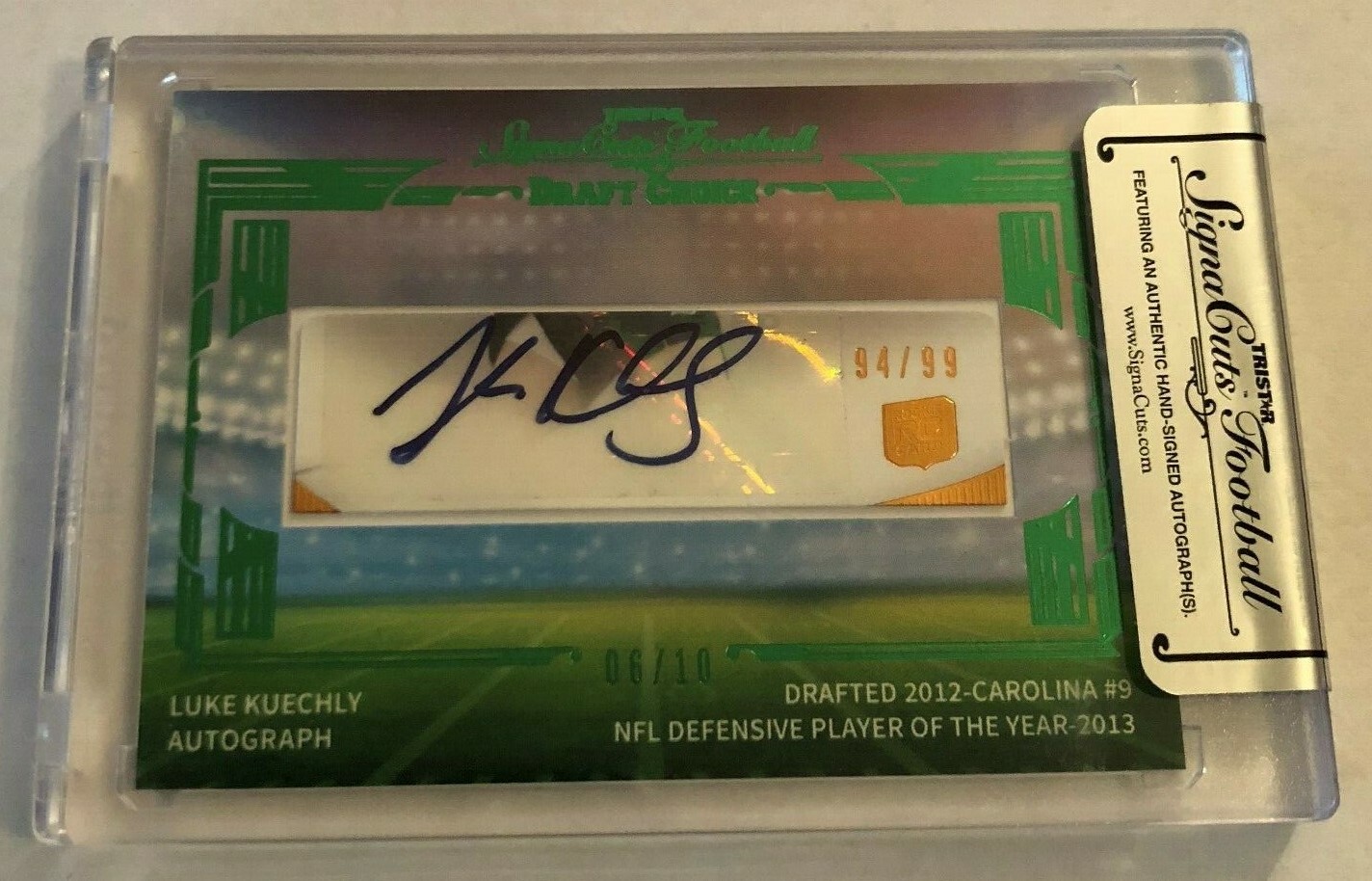 2014 Tristar Signa Cuts Draft Choice LUKE KUECHLY AUTO #06/10 Made PANTHERS SSP 