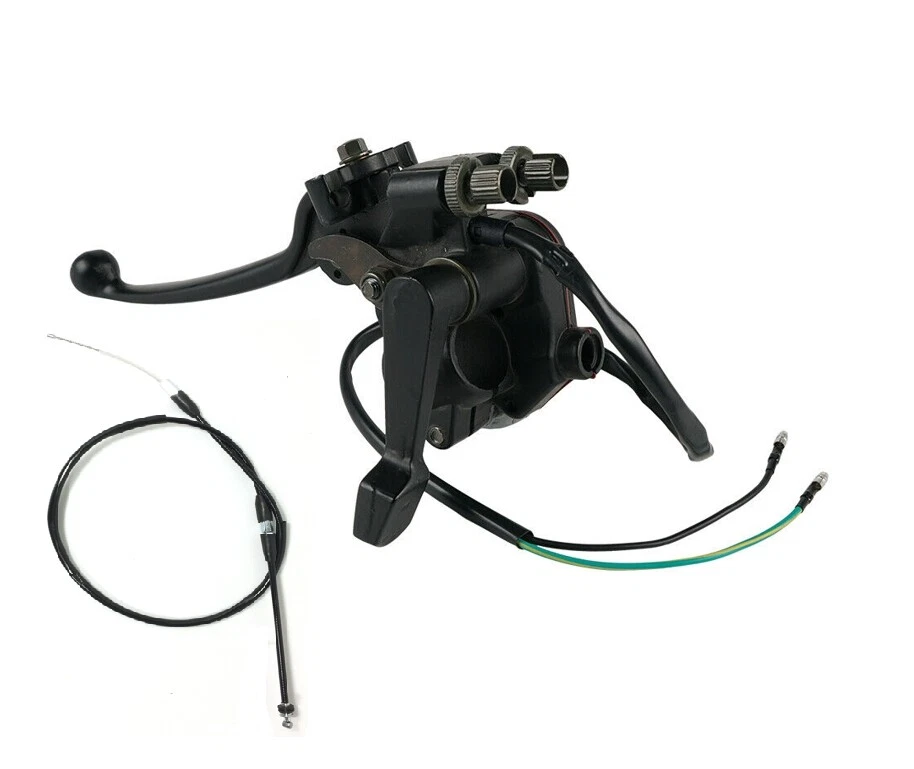 Conjunto de controle de alavanca de polegar e cabo de aceleração para Yamaha Grizzly 80 2005-2008 - Imagem 2 de 4
