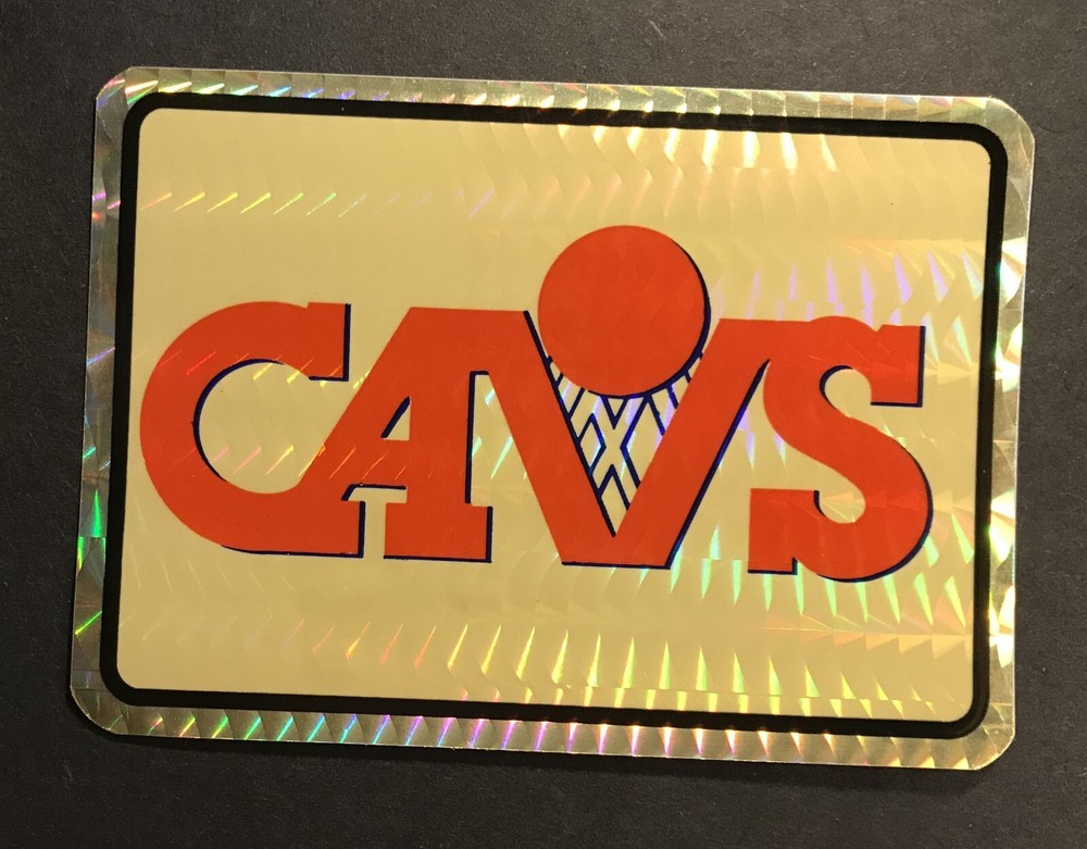 Cleveland Cavaliers Original Foil Decal Stamp Kodak Paper Rare 3 1/2 x 2 1/2