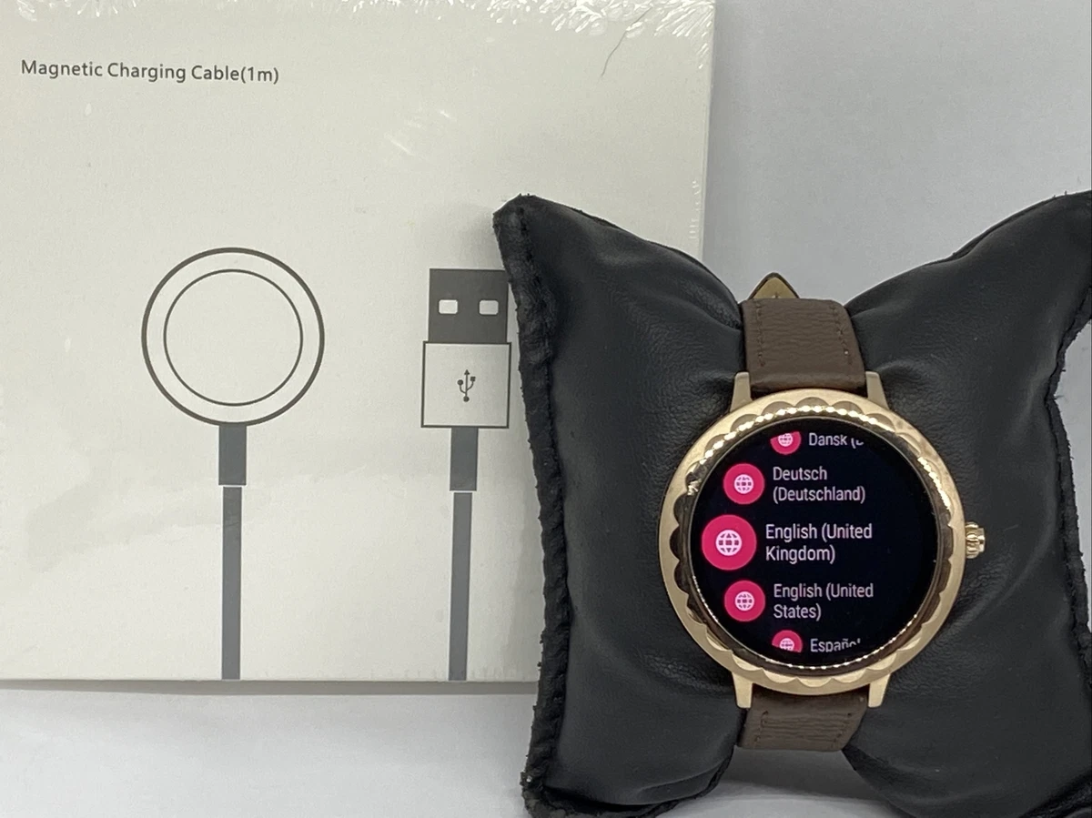 Kate Spade Gen 3 KST2003 Women s Brown Leather Digital Dial Smart Watch CO474