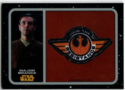 2016 Topps Chroms Star Wars The Force Awakens Major Brance Patch 211/755