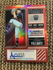 1) ANDRE PALLANTE 2018 USA Baseball Contenders Optic RED /100 Auto QTY Cardinals