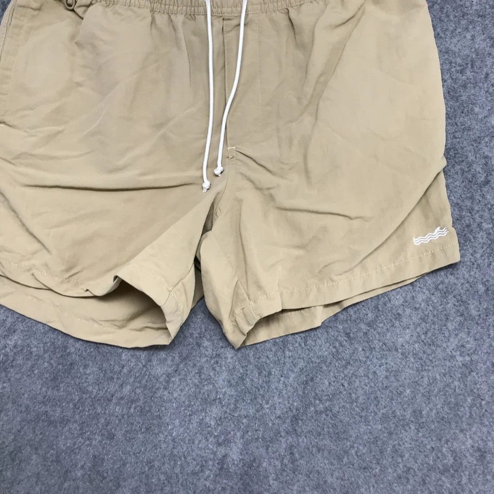 Шорты мужские Swim by Cotton On размер L желтовато-коричневые хаки на шнурке без застежек плавки - Изображение 4 из 4