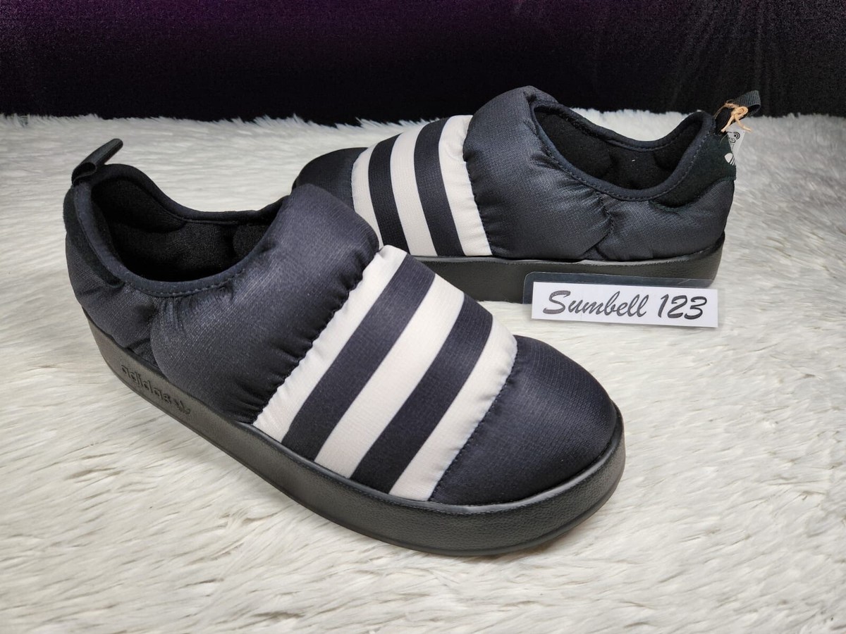 Adidas Puffylette Black Insulated Nylon Slip-Ons Size 13 Adidas Puffylette Insulated Nylon Slides Size | Mercari main image 3