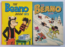 The Beano Book 1973 1975 Vintage Annual 2 x Bundle