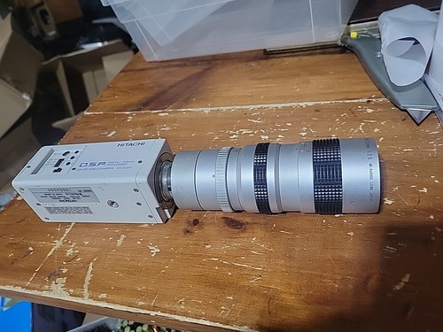 Hitachi VK-C370 Color Video Camera w/ Canon TV Zoom Lens V6 x 18, 18-108mm