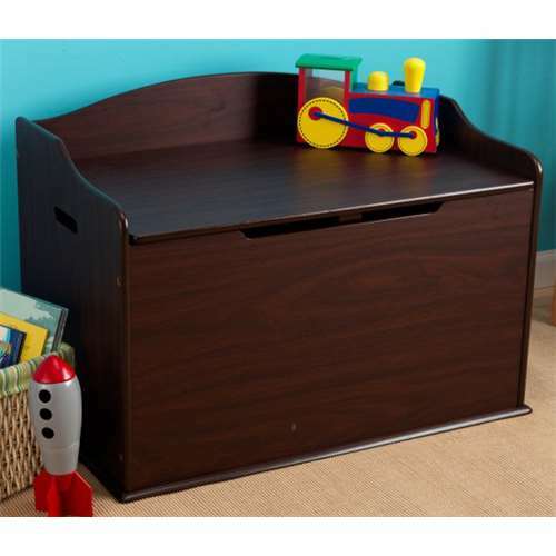 Kidkraft Austin Wood Toy Box Chest And Children Bench Espresso