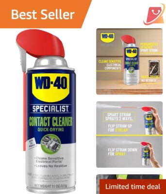 11 oz. Quick-Drying Contact Cleaner Spray - Industrial Strength for Electronics