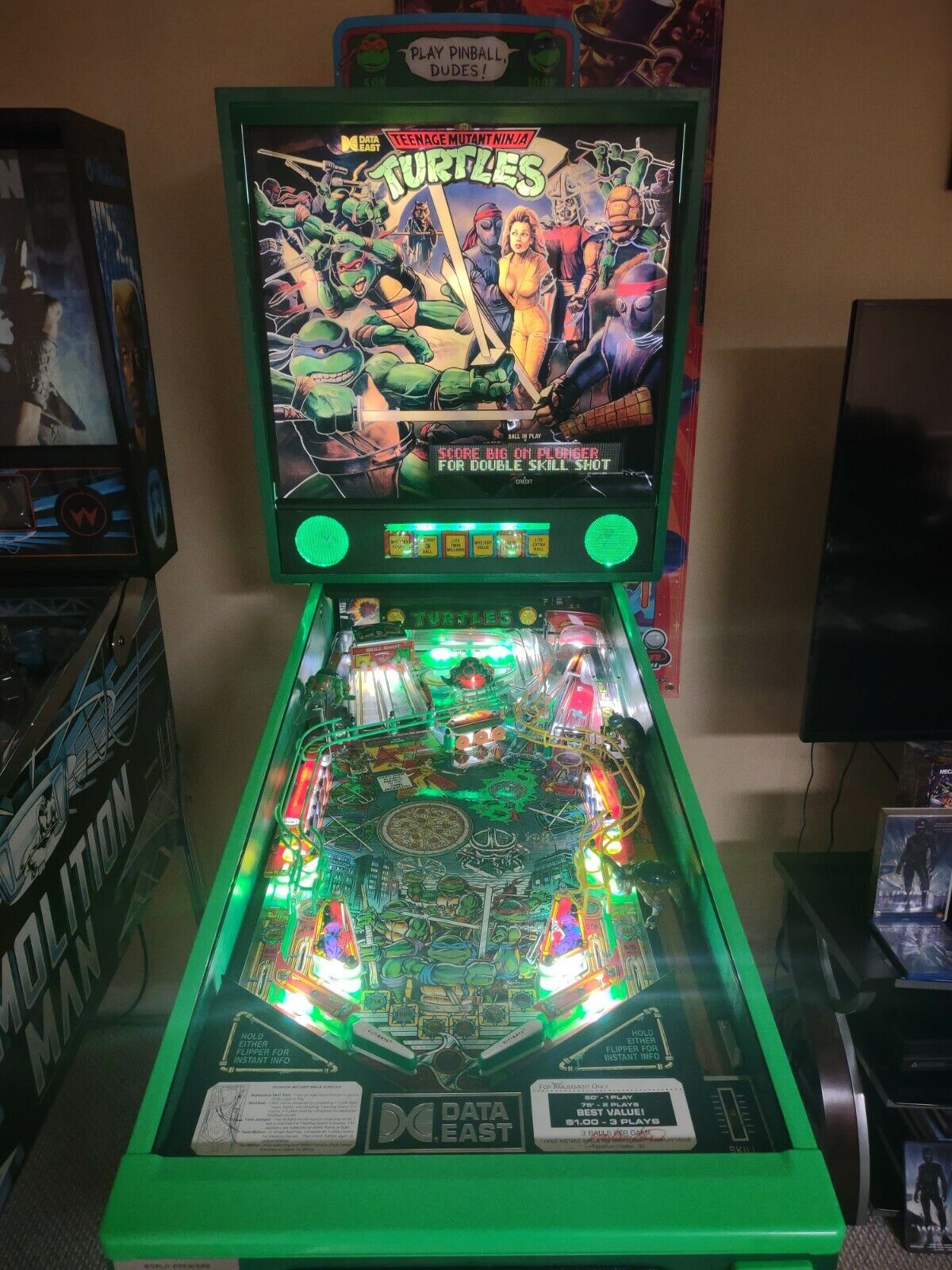 Máquina Pinball Fliperama Tartaruga Ninja ( Data East) - Escorrega o Preço