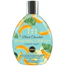 Double Dark Black Chocolate Banana Cream Tanning Lotion with Advanced Bronzing