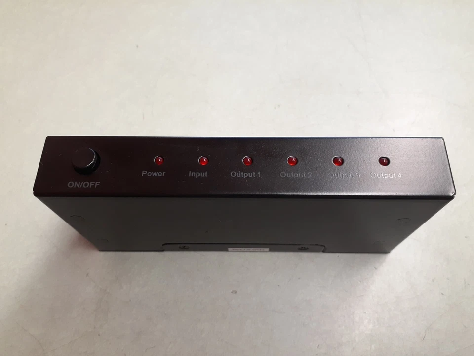 ETEKCITY 1X4 HDMI Splitter - Black - Image 2 of 4