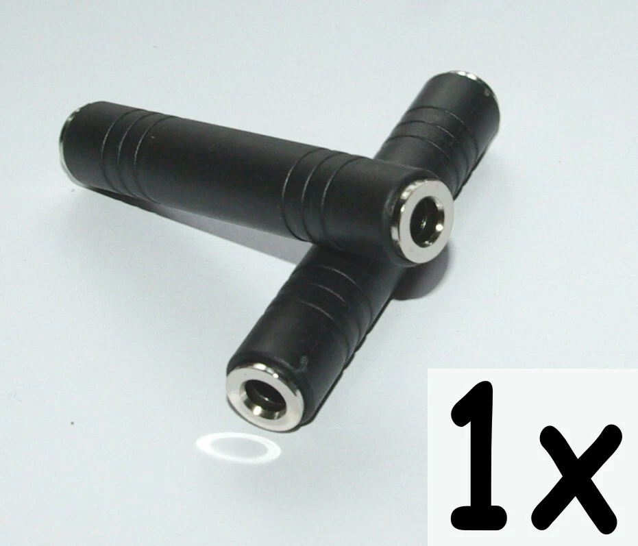 ELEKTRONIX stereo Klinken Adapter - Verbinder - 6,3mm Kupplung / Kupplung