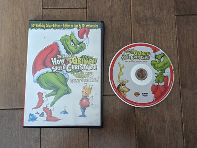 Dr. Seuss How The Grinch Stole Christmas DVD 50th Birthday Deluxe Edition