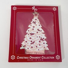 Vintage Gloria Duchin Christmas Tree 24k Gold Finish Christmas Ornament