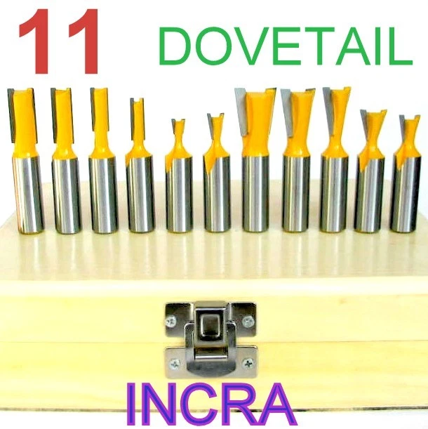 Dovetail router bit sale set