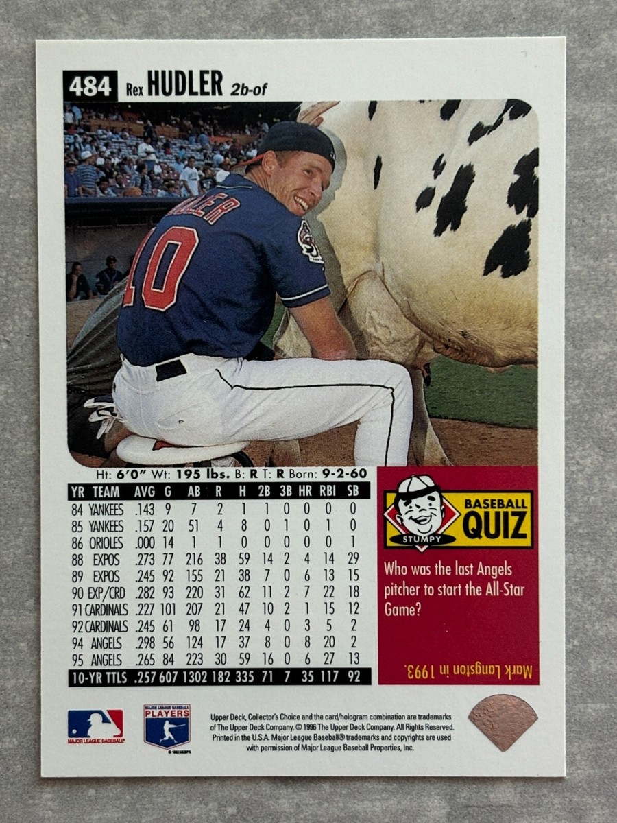 1996 Upper Deck REX HUDLER 
