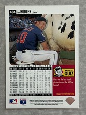 1996 Upper Deck REX HUDLER "Milking A Cow" Funny Real Baseball Trading Card #484