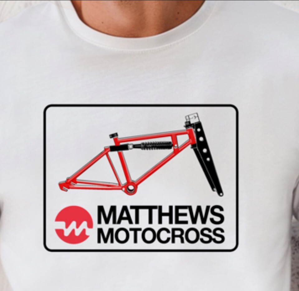 Matthews MonoShock BMX FRAMES T Shirt 70s Old School BMX Motomag