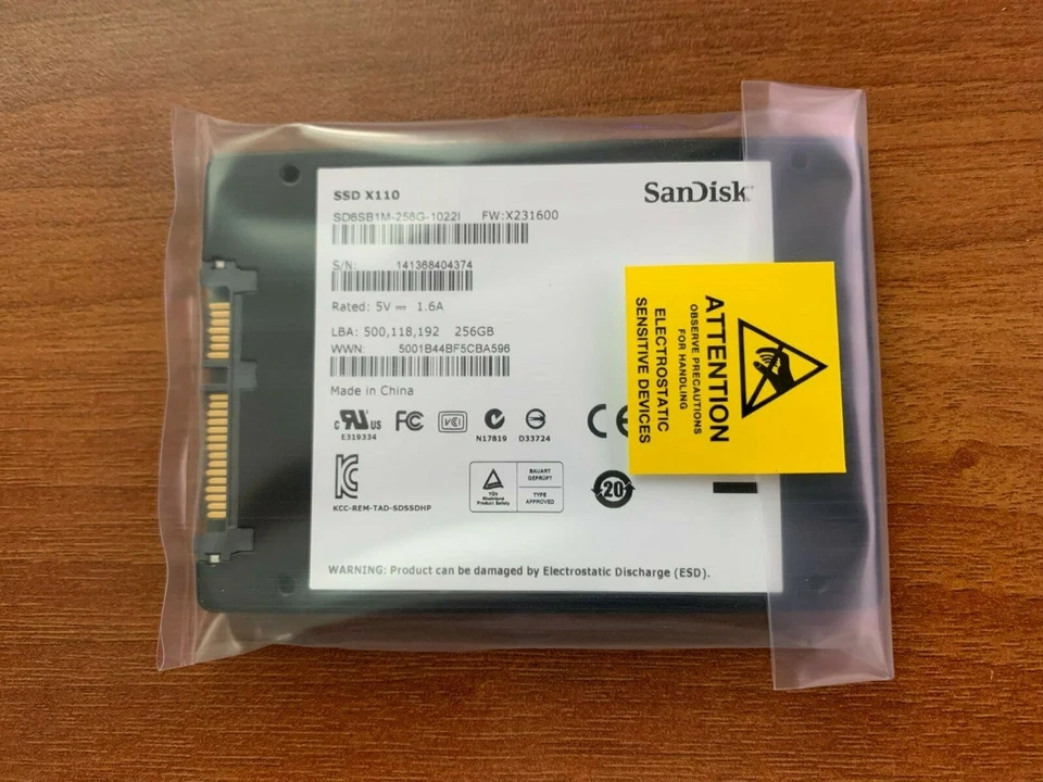 NEW SanDisk SSD X110 2.5" SATA 256GB SD6SB1M-256G-1022I SSD  - Image 3 of 4