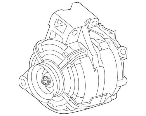 Conjunto de alternador de terreno genuino GM 2010-2012 Chevrolet GMC Equinox 23285091 Foto 4 de 4