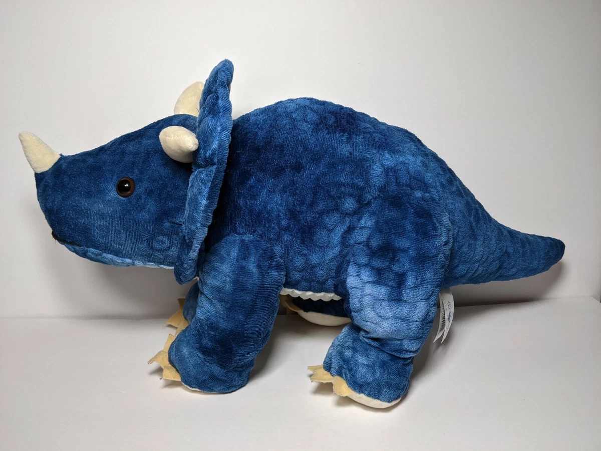 TRICERATOPS Plush Dinosaur Blue Stuffed Animal 49266 Whisper Soft Mills 23