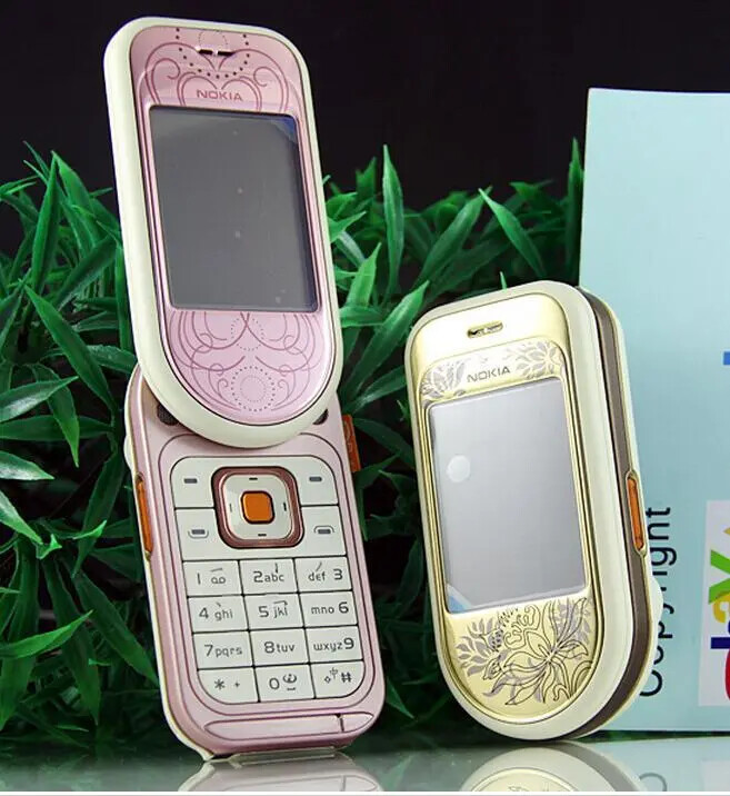 Original Unlocked NOKIA 7373 Mobile Phone & Russian keyboard and